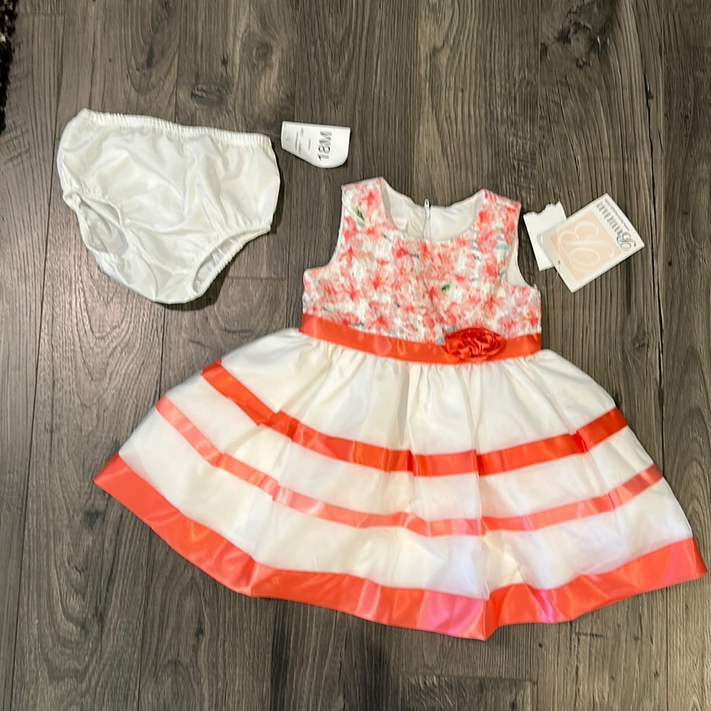 Colorful white dress